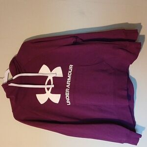 Womems 1X Under Armour Maroon Hoodie with White Logo
